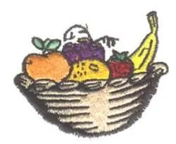 Fruit Basket Embroidery Design Popular