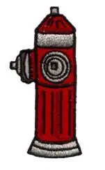 Best Price Fire Hydrant (red & white) Embroidery Design