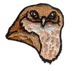 Deal Owl Head Embroidery Design