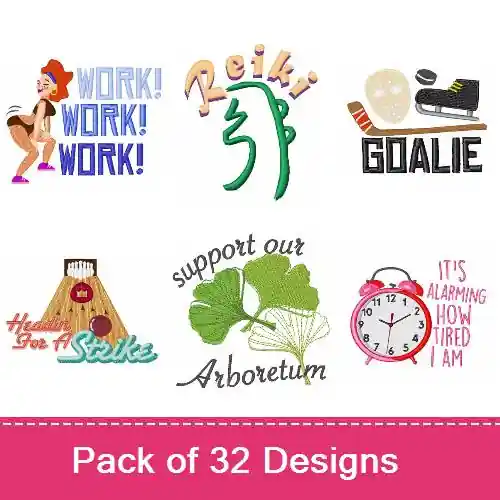 Miscellaneous Humorous Designs Embroidery design pack by Ann The Gran, Embroidery Packs on EmbroideryDesigns.com Trending