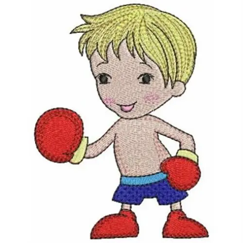 Sports Children Embroidery Design Place Order