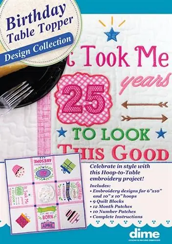 Birthday Table Topper Design Collection - Instant Download Low Price