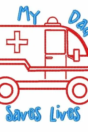 Dad Saves Lives Embroidery Design Big Sale