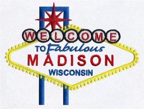 Madison, Wisconsin Embroidery Design Special Discount