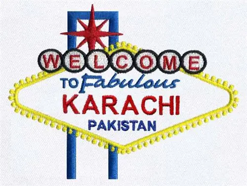 Karachi, Pakistan Embroidery Design Fast Shipping