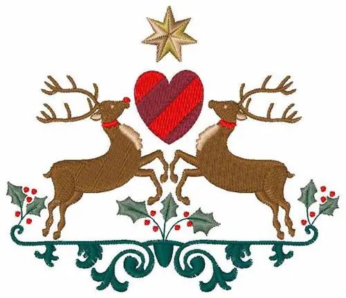 Factory Price Reindeer Crest Embroidery Design