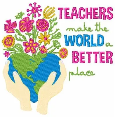 Love Teachers Embroidery Design New Arrival