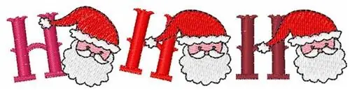 HoHoHo Embroidery Design Warranty Included