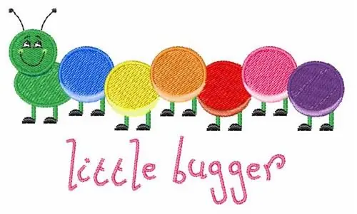 Fresh Stock Little Bugger Caterpillar Embroidery Design