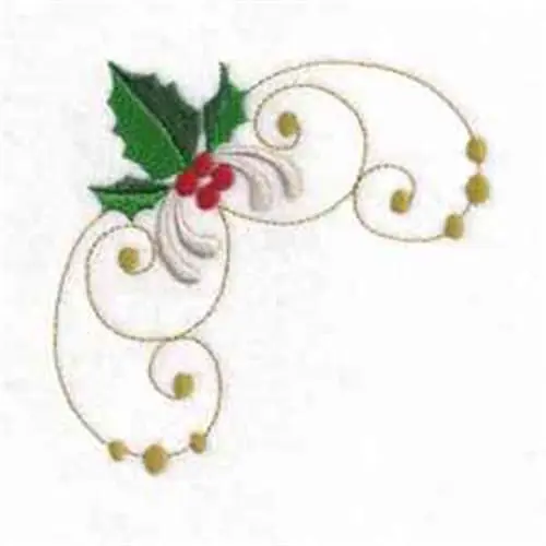 Deck the Holly Embroidery Design Popular