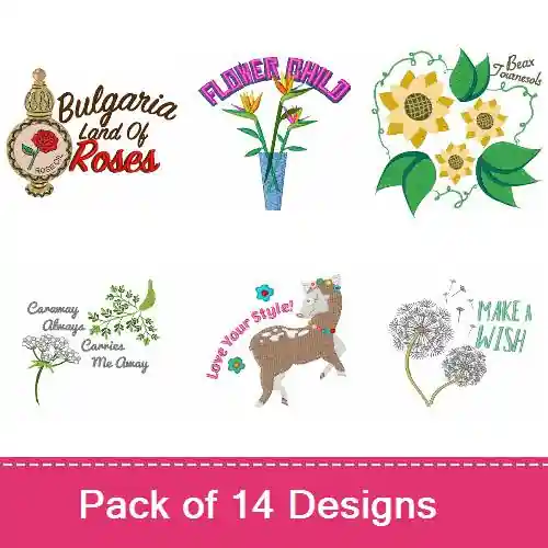 Make A Wish! Embroidery design pack by Ann The Gran, Embroidery Packs on EmbroideryDesigns.com Hassle-Free Returns