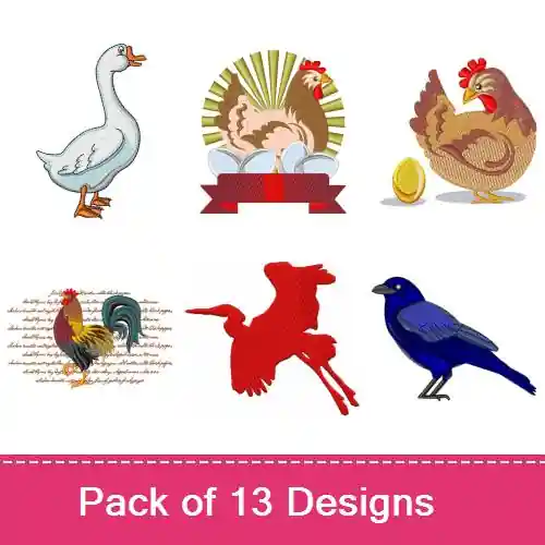 Viral Lets Flock Together Embroidery design pack by Ann The Gran, Embroidery Packs on EmbroideryDesigns.com