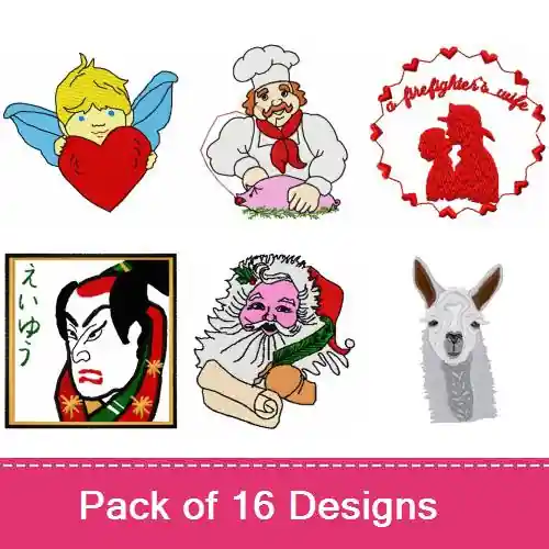 Happy Smiling Faces Embroidery design pack by Ann The Gran, Embroidery Packs on EmbroideryDesigns.com Premium