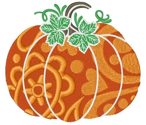 Autumn Pumpkin Embroidery Design Budget