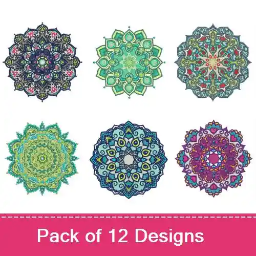 Budget Stunning Mandalas Embroidery design pack by Ann The Gran, Embroidery Packs on EmbroideryDesigns.com
