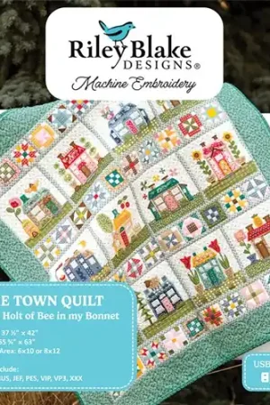Clearance Home Town Quilt Projects Machine Embroidery USB