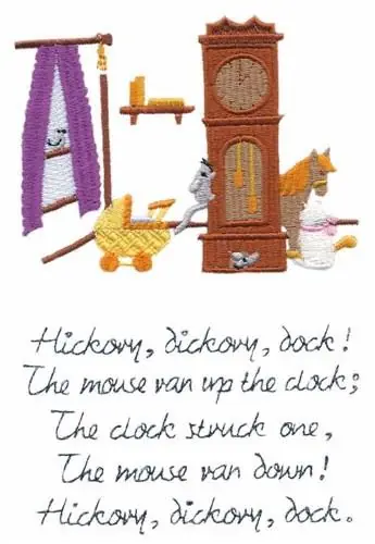 Must Have Hickory Dickory Dock Embroidery Design