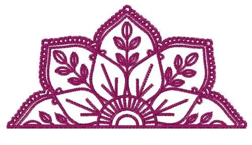 Best Choice Half Mandala Embroidery Design
