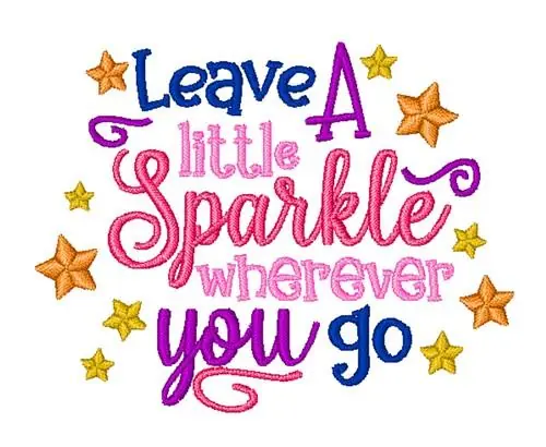 A Little Sparkle Embroidery Design Big Sale