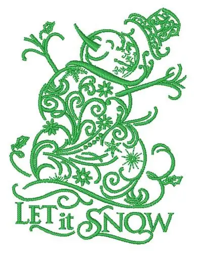Let It Snow Embroidery Design Trending
