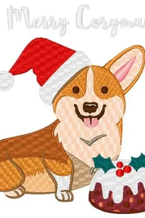 Mega Sale Merry Corgmas! Embroidery Design