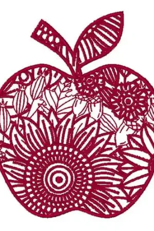 Discount Fall Apple Embroidery Design