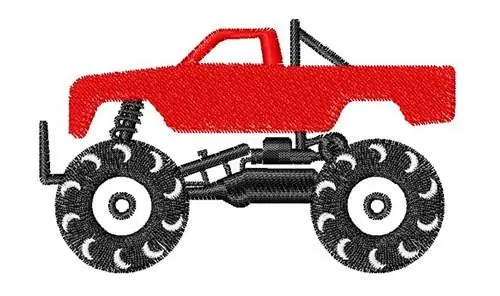 Brand New Monster Truck Embroidery Design