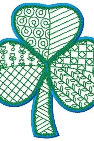 Free Delivery Shamrock Embroidery Design