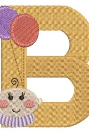 Baby Fun Alphabet B Embroidery Design Exclusive