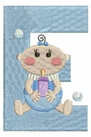 Baby Fun Alphabet E Embroidery Design Place Order