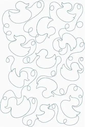 Certified Rubber Duck Quilt 200 x 300 Embroidery Design