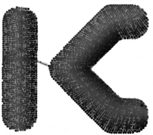 Abduct Font Uppercase K Embroidery Design While Supplies Last