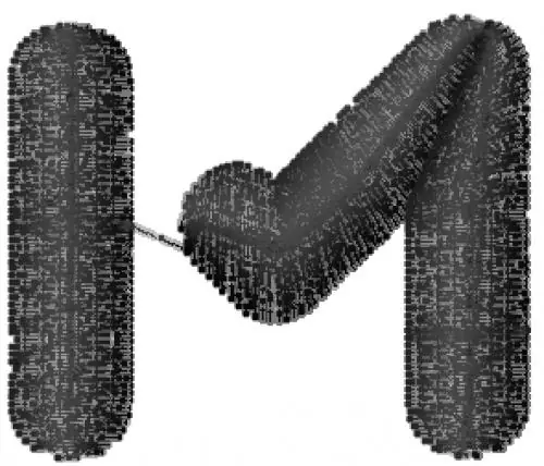 Abduct Font Uppercase M Embroidery Design Buy Online