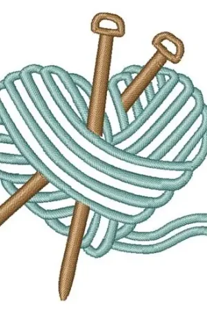 Knit Heart Embroidery Design Exclusive