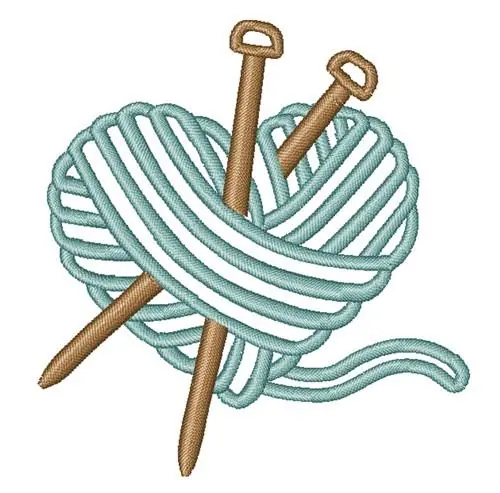 Knit Heart Embroidery Design Exclusive