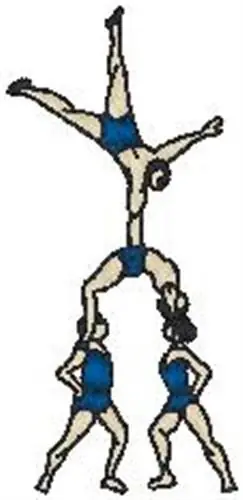 Acrobats Embroidery Design Warranty Included