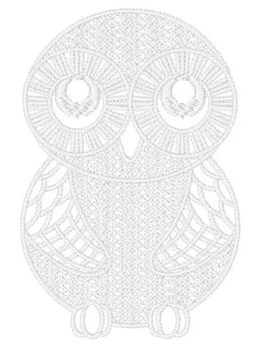 Decorative Owl Embroidery Design Limited Time