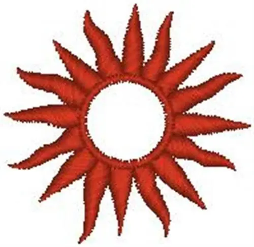 Direct From Manufacturer Sun Frame Embroidery Design