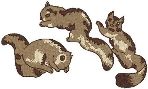 Squirrels Embroidery Design Factory Price