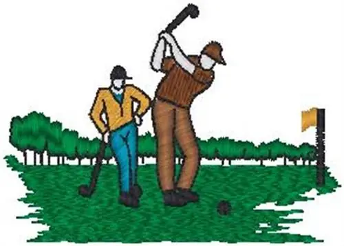 Last Chance Golf Shot Embroidery Design