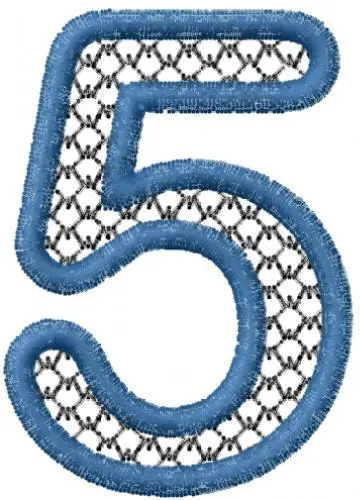 Net Number 5 Embroidery Design Best Choice