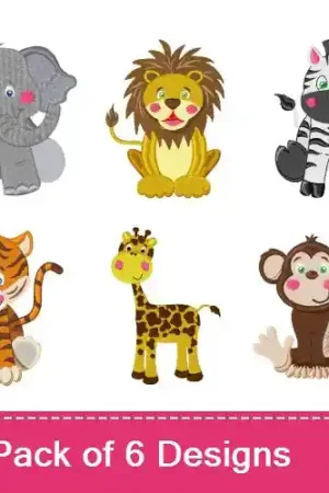 Zoo Animals Embroidery design pack by Bella Mia Designs, Embroidery Packs on EmbroideryDesigns.com Factory Price