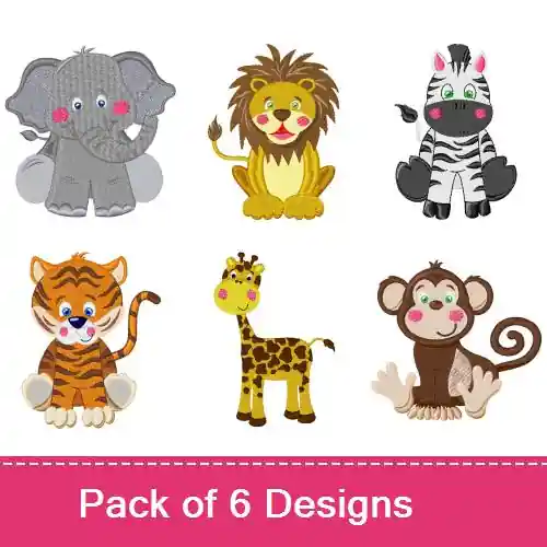 Zoo Animals Embroidery design pack by Bella Mia Designs, Embroidery Packs on EmbroideryDesigns.com Factory Price