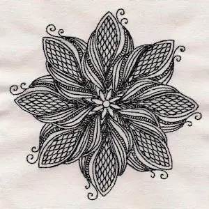 In Demand Floral Mandala Embroidery Design