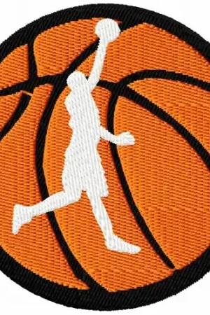 Editor’s Pick Basketball With Player Embroidery Design