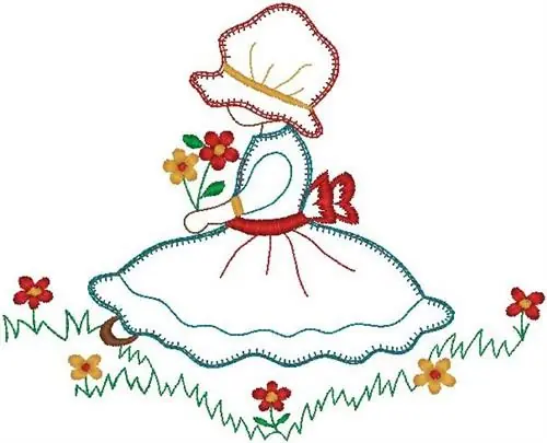 Price Drop Garden Girl Embroidery Design