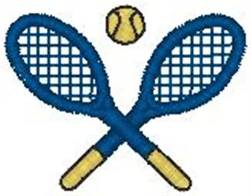 Special Discount Tennis Rackets Embroidery Design