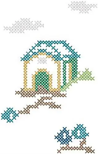 Must Have Cross Stitch House Embroidery Design