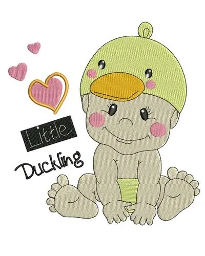 Genuine Little Duckling Embroidery Design