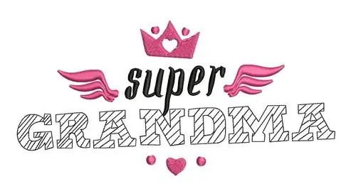 Bulk Order Super Grandma Embroidery Design